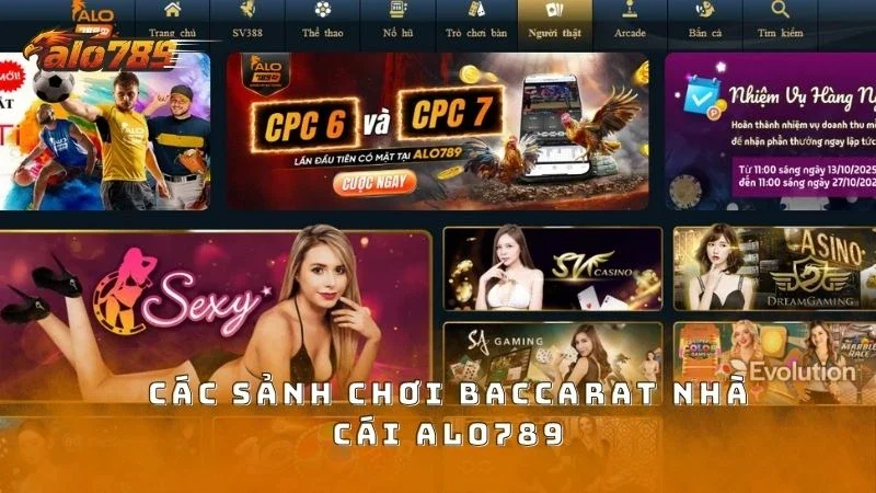 Các sảnh game anh em có thể tham gia chơi bài Baccarat
